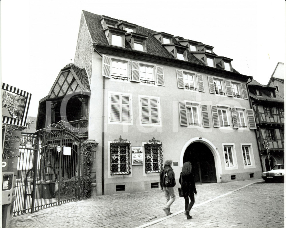 Fotografia d epoca originale 1995 COLMAR F Rue BERTHE MOLLY 10  Casa dove soggiornÃ² VOLTAIRE Fotografia 1