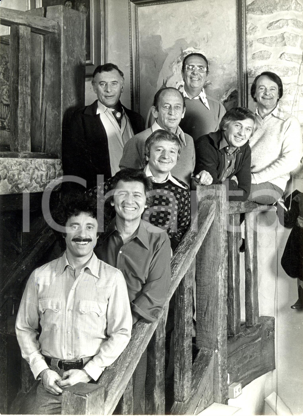 Fotografia d epoca originale 1980 ca FRANCE Les Compagnons de la Chanson  Jo FRACHON RenÃ© MELLA Photo 1