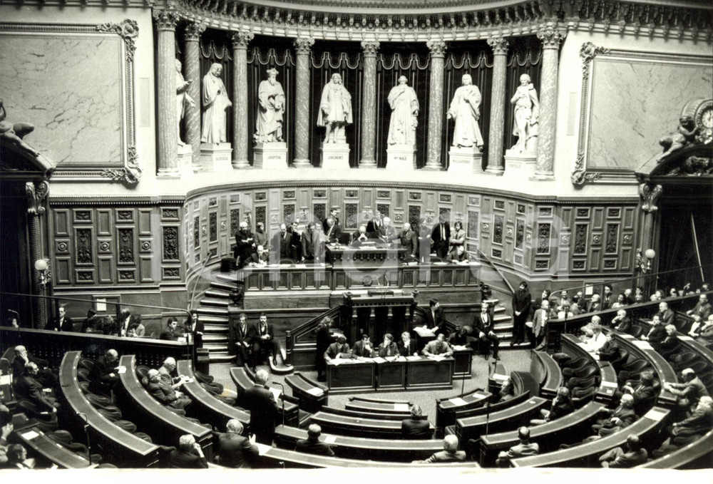 Fotografia d epoca originale 1986 PARIS F Palais du LUXEMBOURG  Salle des sÃ©ances du SENAT Photographie 1