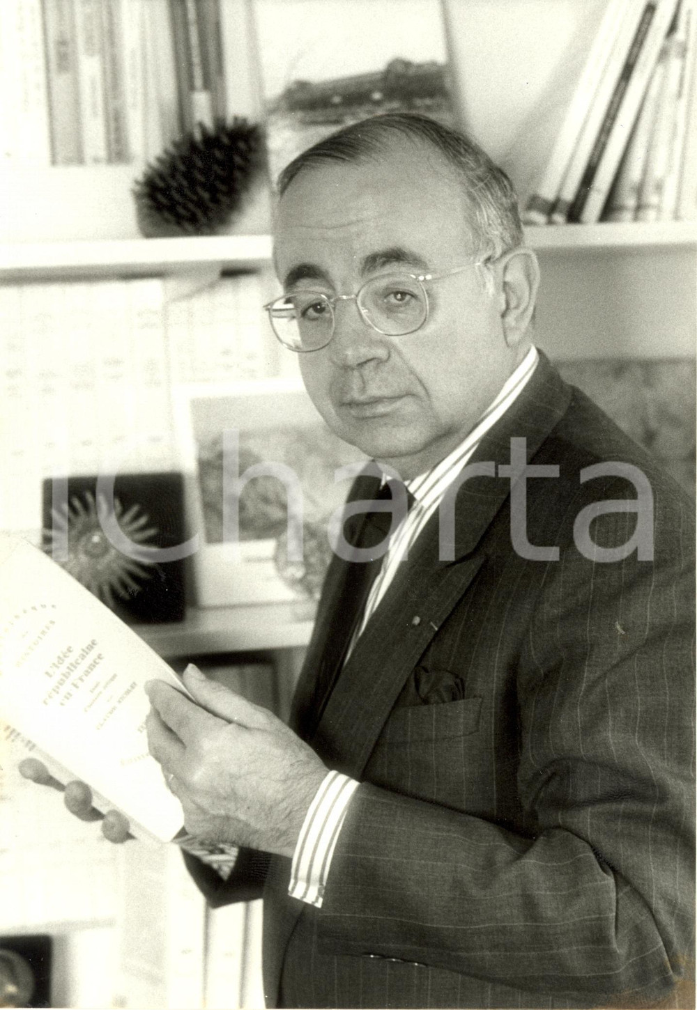 Fotografia d epoca originale 1985 FRANCIA Jacques RIGAUD Direttore Generale EDIRADIO RTL Fotografia 1