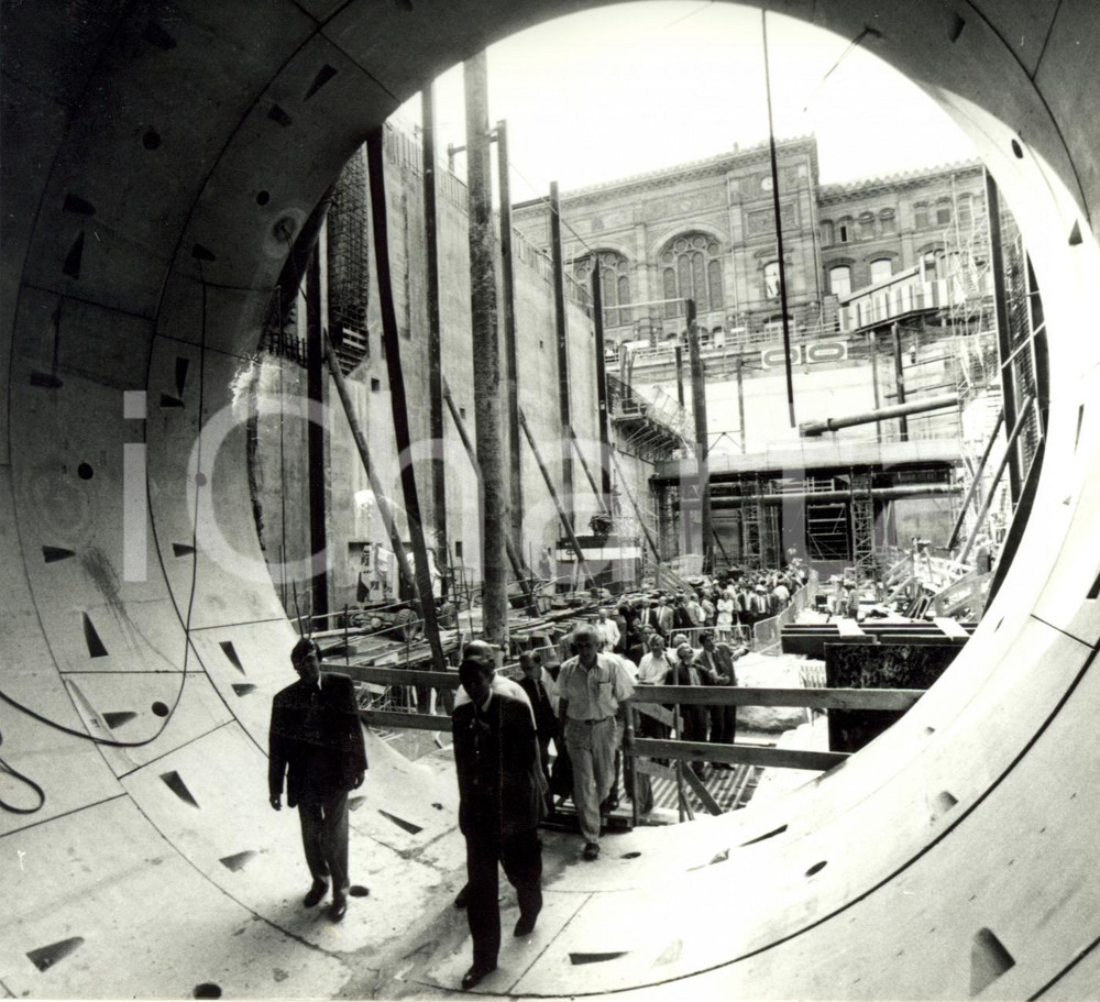 Fotografia d epoca originale 1993 STRASBURGO F Lavori costruzione tunnel per il tram Fotografia 1