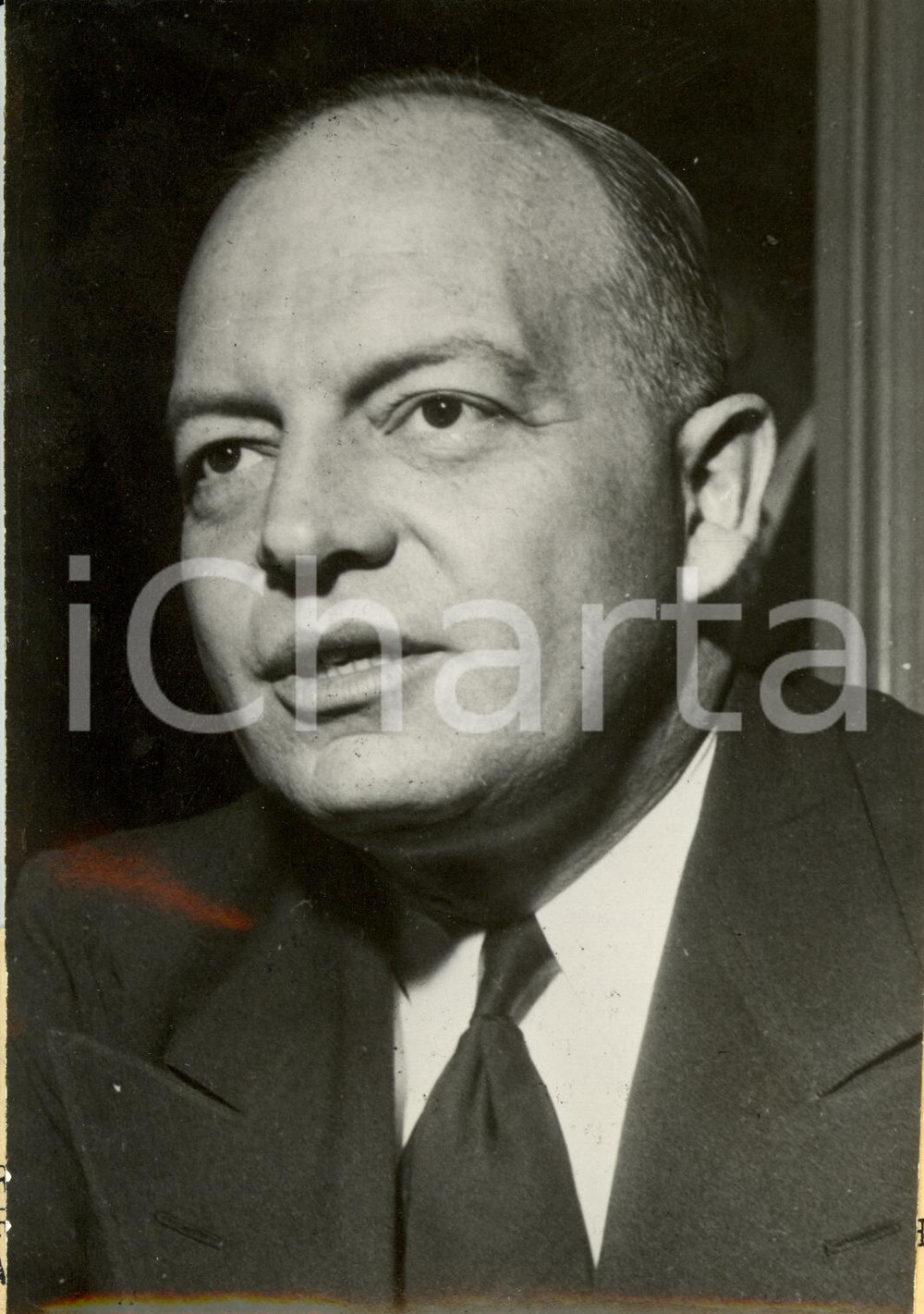 Fotografia d epoca originale 1950 USA Harold Edward STASSEN president University of Pennsylvania Photograph 1
