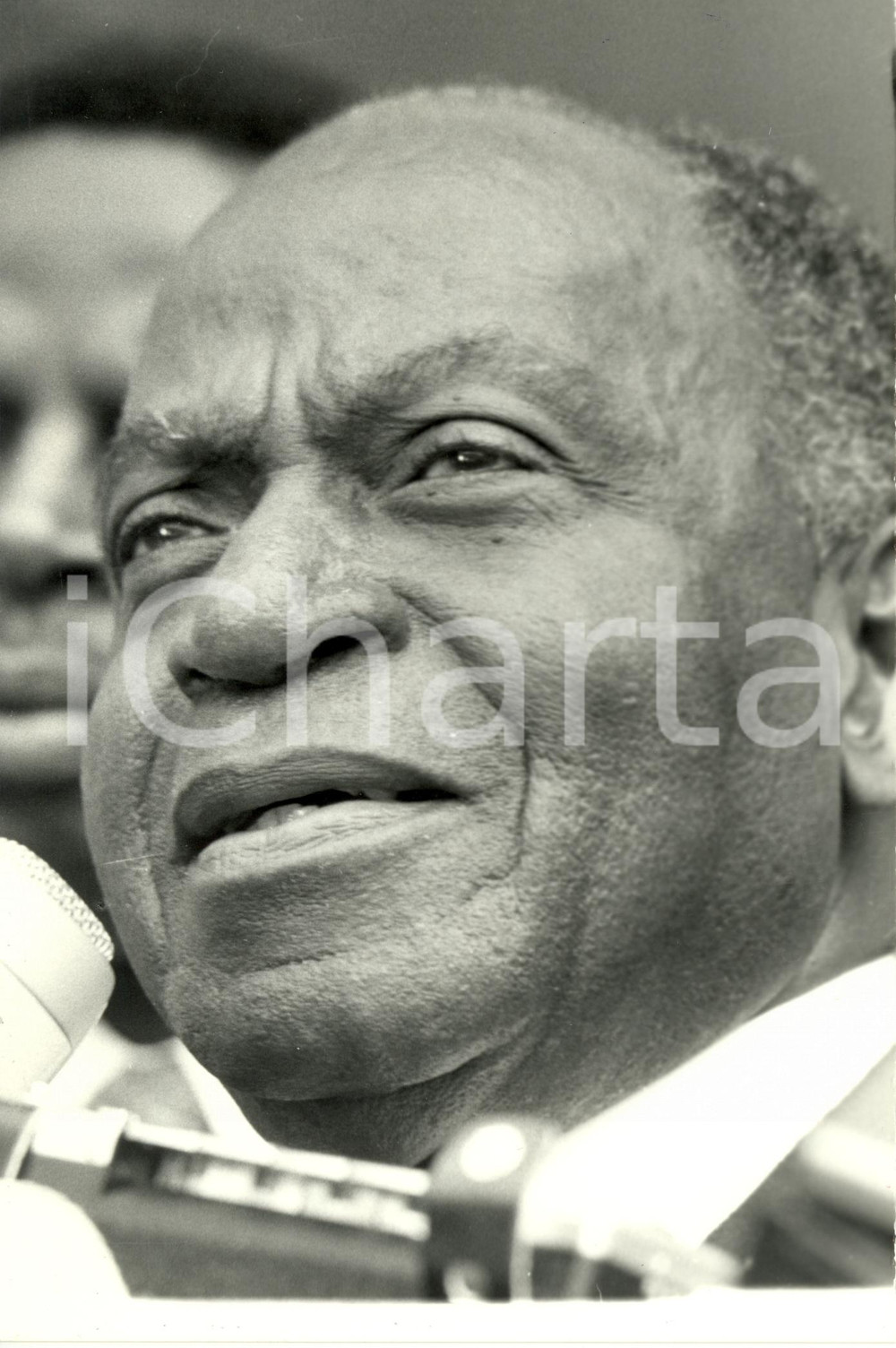 Fotografia d epoca originale 1990 COSTA D AVORIO FÃ©lix Dia HOUPHOUETBOIGNY Presidente Repubblica Fotografia 1