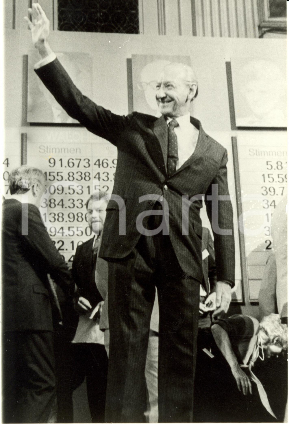 Fotografia d epoca originale 1986 AUSTRIA Kurt Josef WALDHEIM al ballottaggio Elezioni presidenziali Foto 1