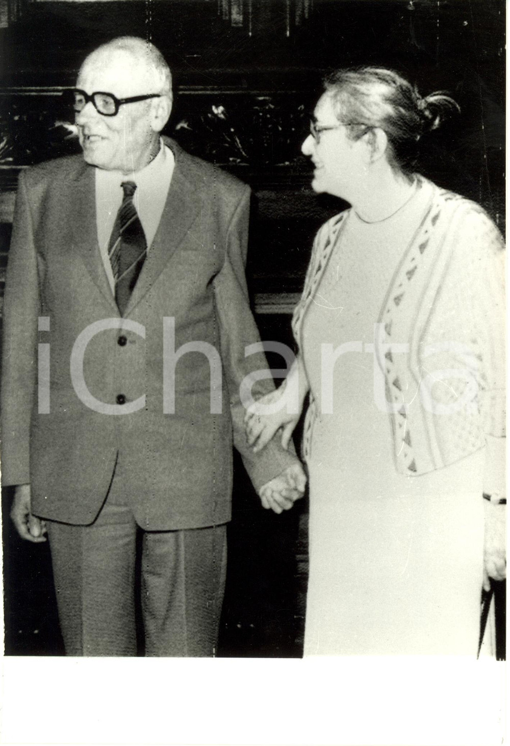 Fotografia d epoca originale 1989 RUSSIA Andrej Dmitrievic SAKHAROV e la moglie Helena BONNER Fotografia 1