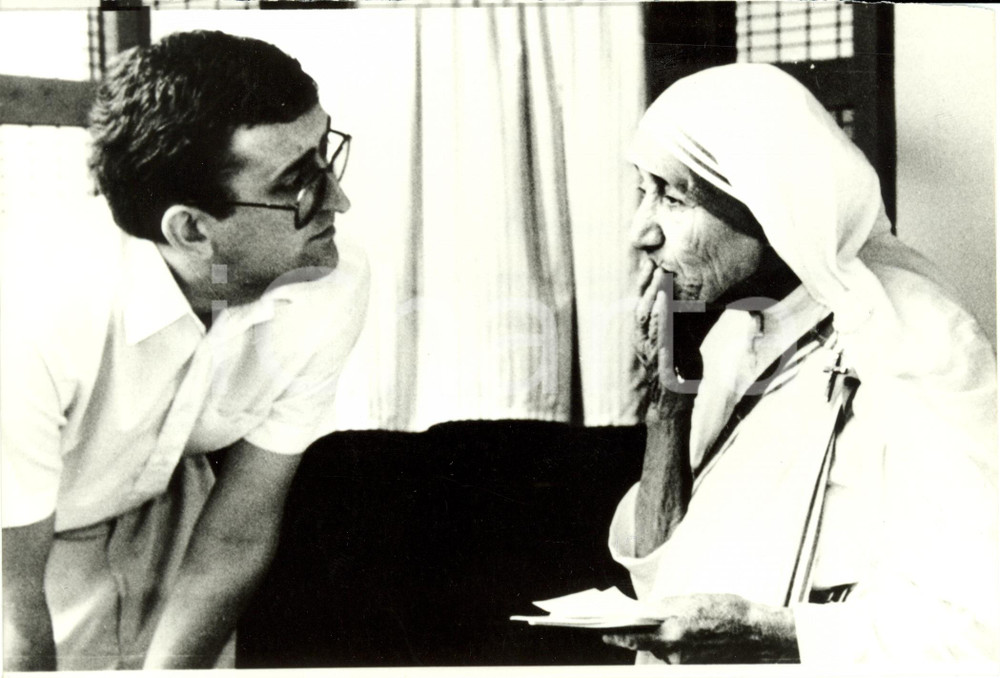 Fotografia d epoca originale 1988 LONDON UK Madre Teresa CALCUTTA e David BEDFORD Y Care International Foto 1