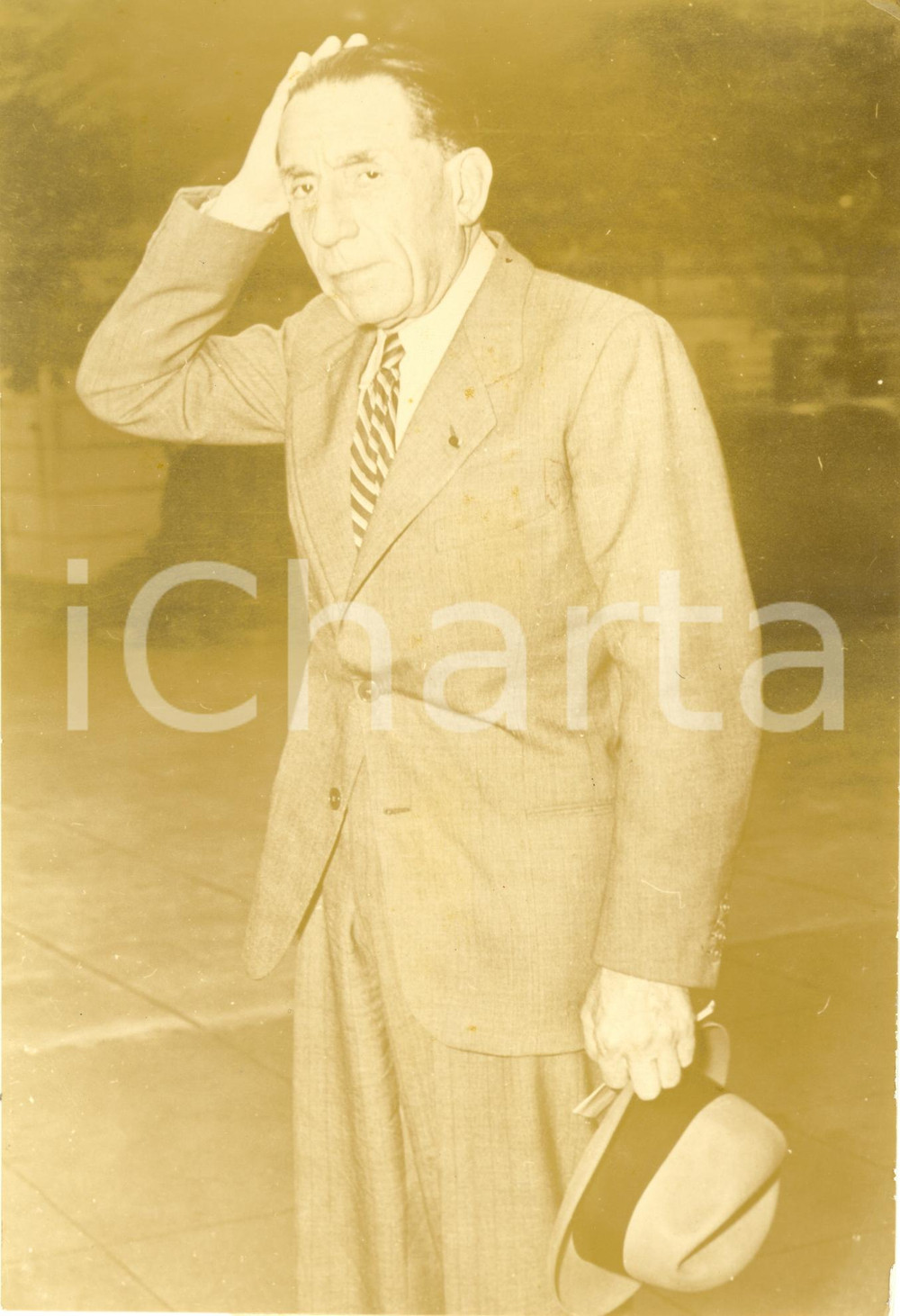 Fotografia d epoca originale 1944 PARIGI F Louis RENAULT accusato di collaborazionismo Fotografia 1