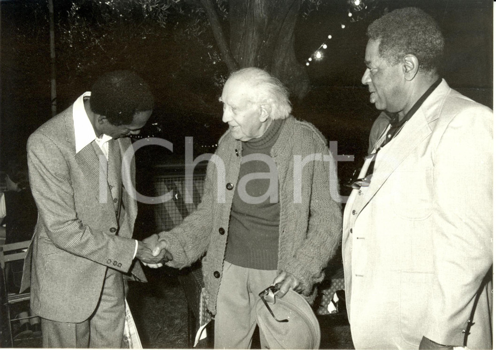 Fotografia d epoca originale 1979 NICE F PARADE DU JAZZ  Abel GANCE Dizzy GILLESPIE Milton JACKSON Photo 1