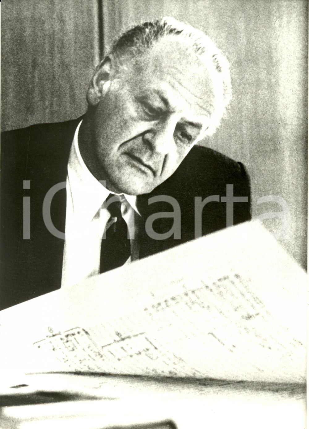 Fotografia d epoca originale 1978 SVIZZERA Rolf LIEBERMANN ospite DESTINS Television SUISSE ROMANDE Foto 1