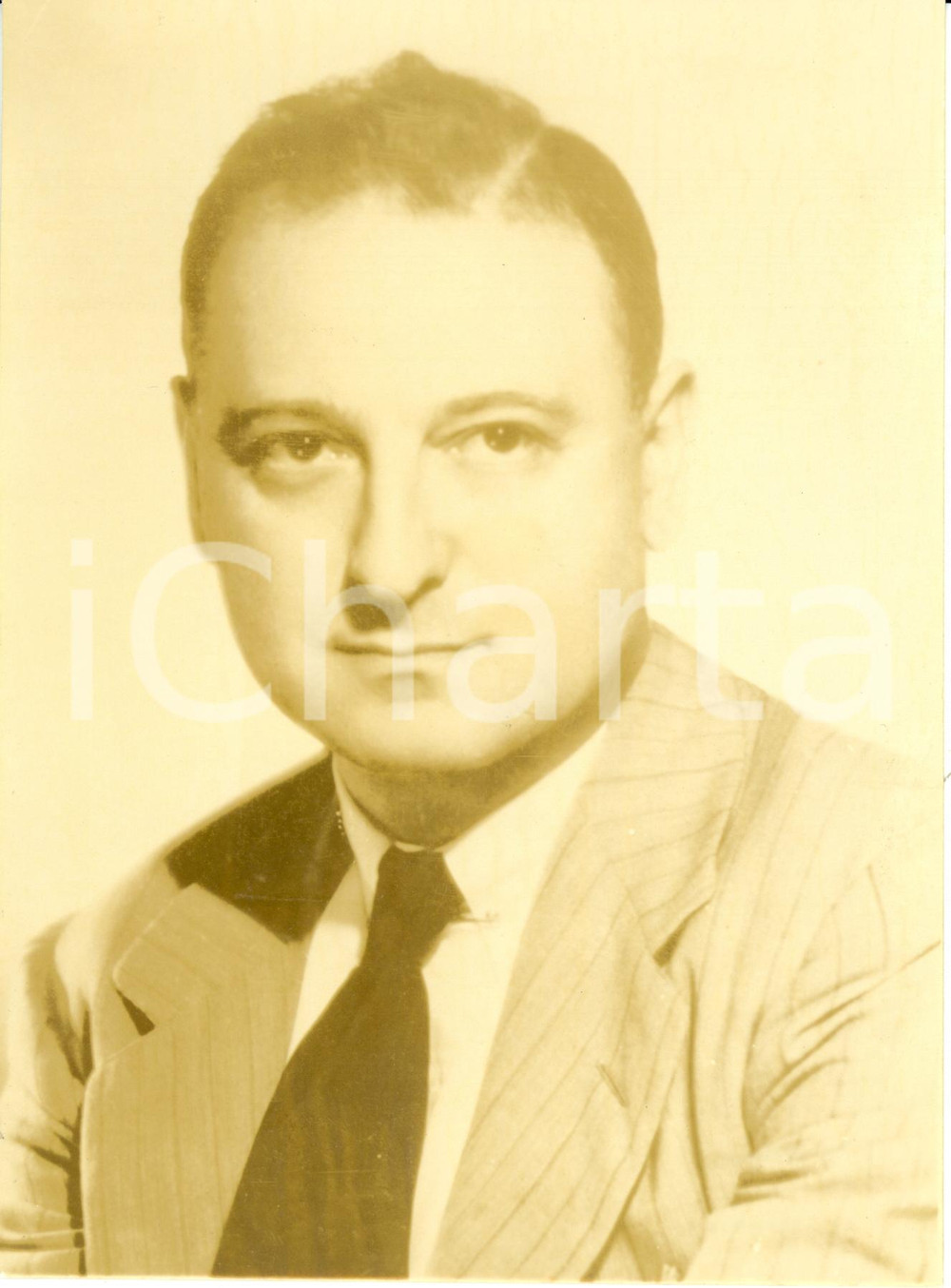 Fotografia d epoca originale 1945 ca USA? William Bernard ZIFF Jewish publishing executive and author Photo 1
