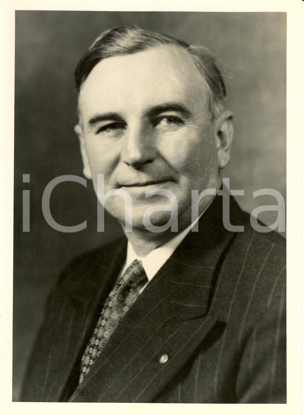 Fotografia d epoca originale 1945 ca USA Ralph HARVEY Republican Member of Congress from INDIANA Photograph 1