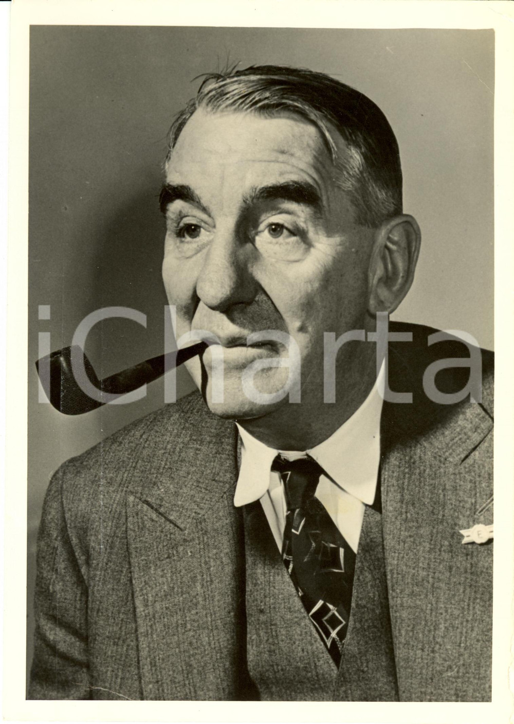 Fotografia d epoca originale 1945 ca USA Cyrus Stuart CHING Federal Mediation and Conciliation Service Photo 1