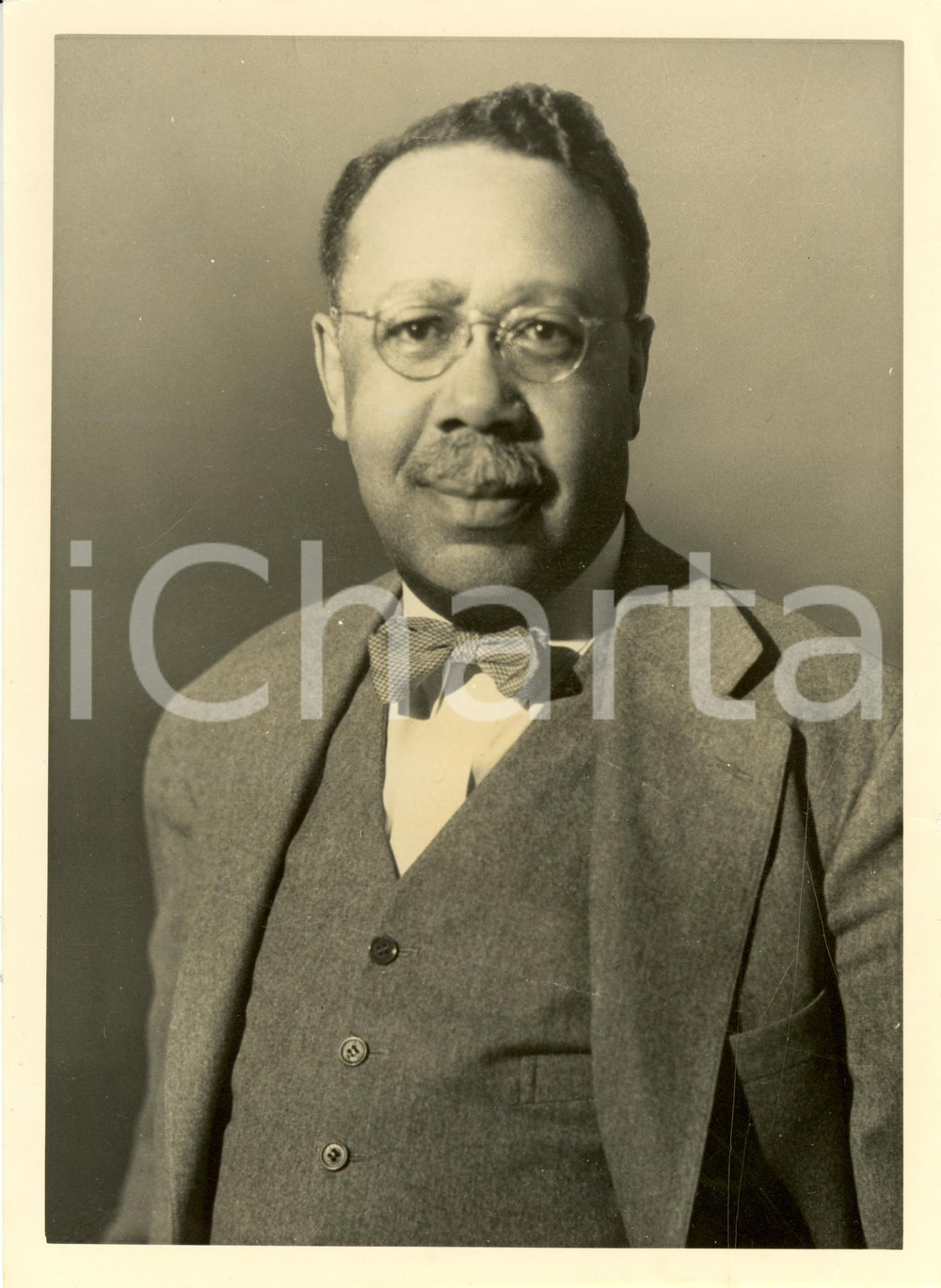 Fotografia d epoca originale 1945 ca USA William Augustus HINTON  Phatologist and Educator Photograph 1