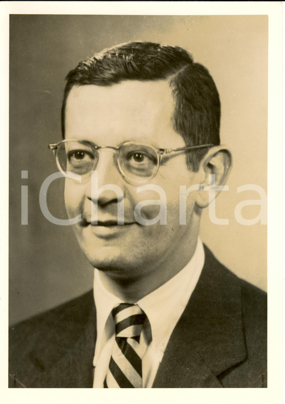Fotografia d epoca originale 1945 ca USA Earl Alison EVANS Chief Mission on Science and Technology Photo 1