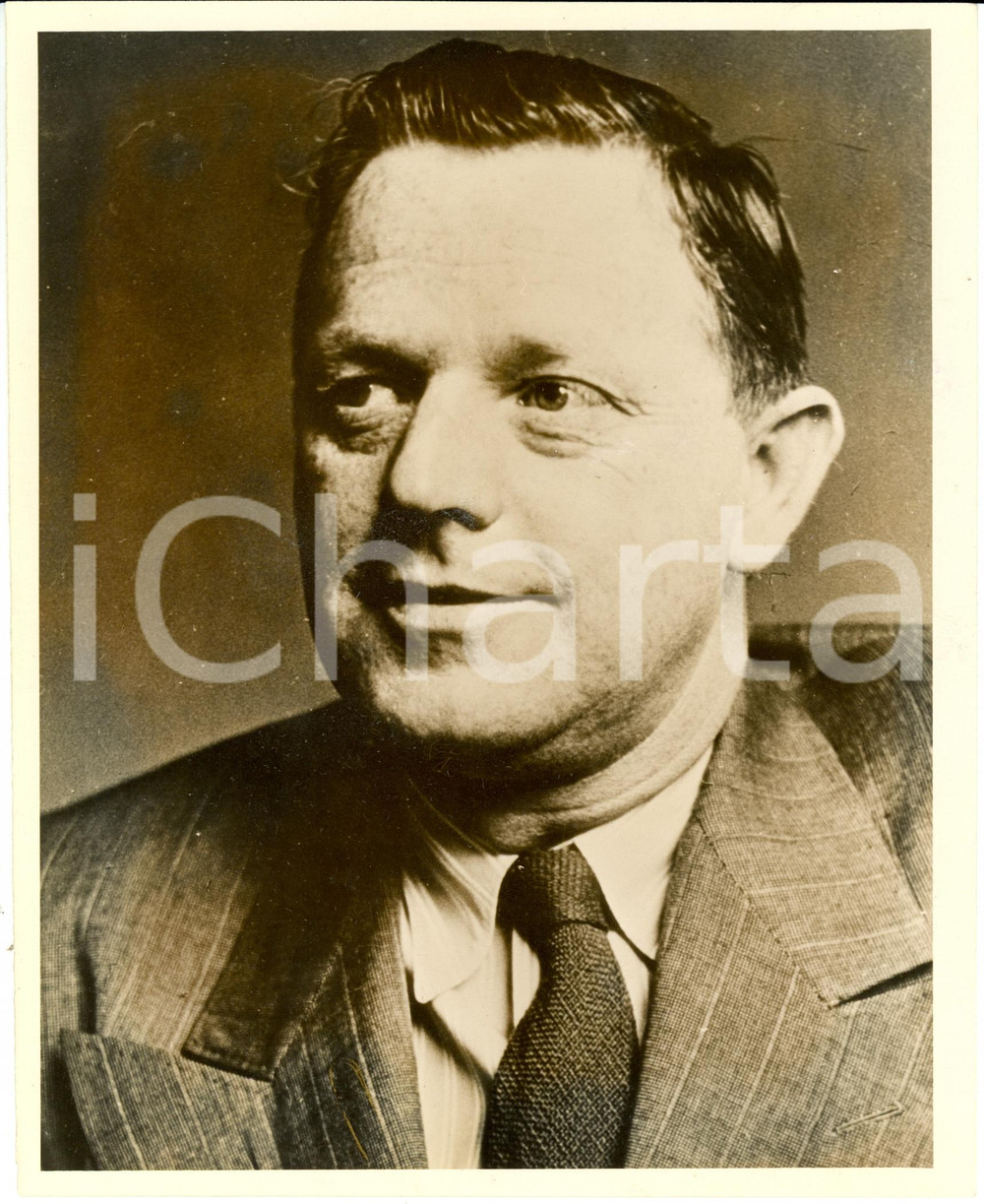 Fotografia d epoca originale 1950 ca USA Erskine Preston CALDWELL scrittore e giornalista Ritratto Foto 1