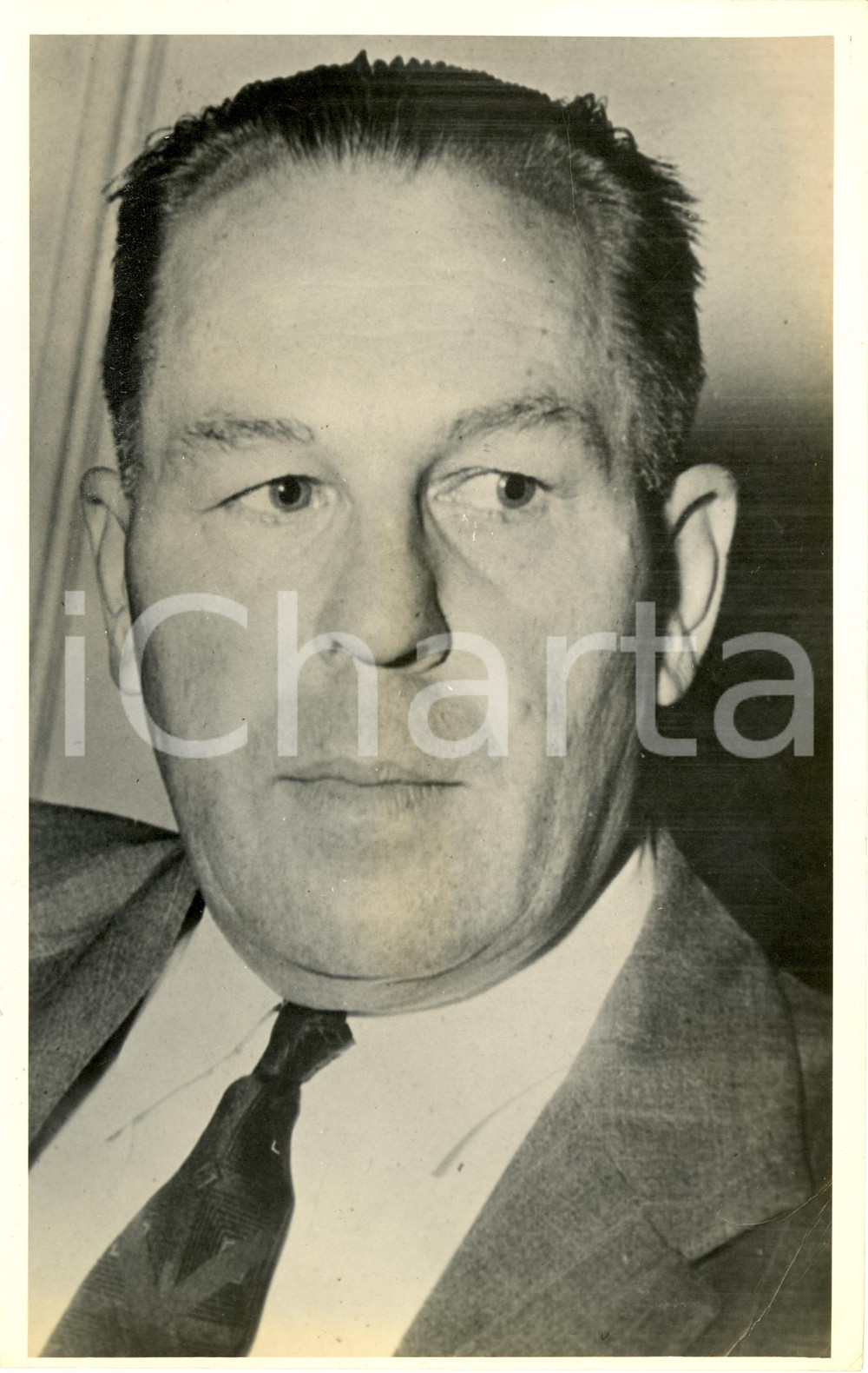 Fotografia d epoca originale 1947 USA Dwight Palmer GRISWOLD Chief Mission for aid to GREECE Photograph 1