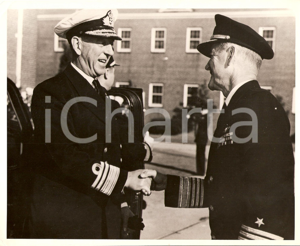 Fotografia d epoca originale 1950 ca NATO Admiral Lynde MCCORMICK Supreme Allied Commander Atlantic SACLANT 1
