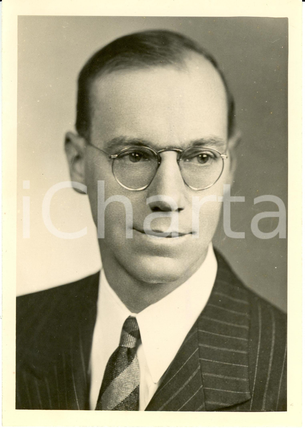 Fotografia d epoca originale 1950 ca USA Lawrence HAFSTAD Director Atomic Energy Commission Photograph 1