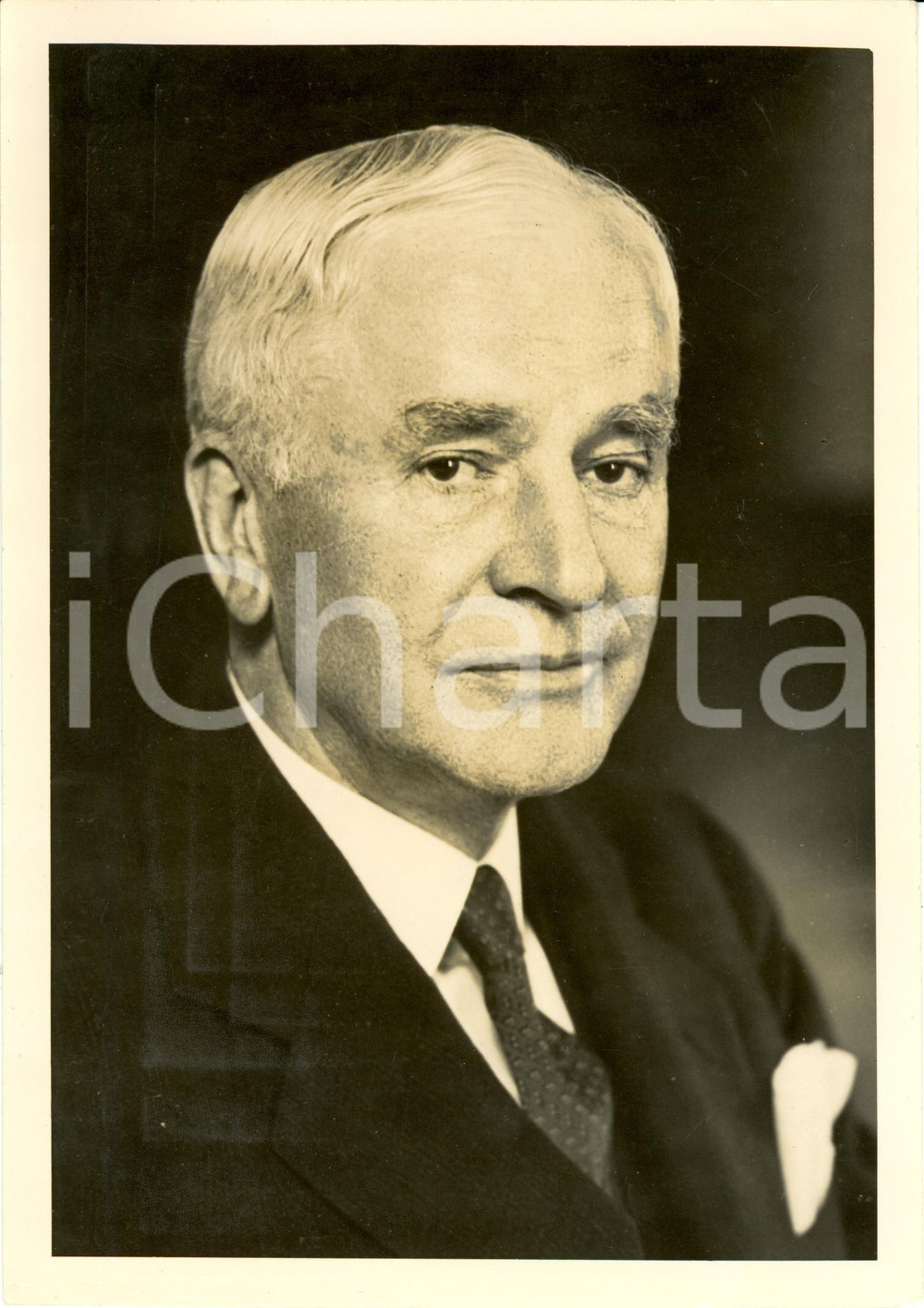 Fotografia d epoca originale 1945 ca USA Cordell HULL former Secretary of State Nobel Prize for Peace Photo 1