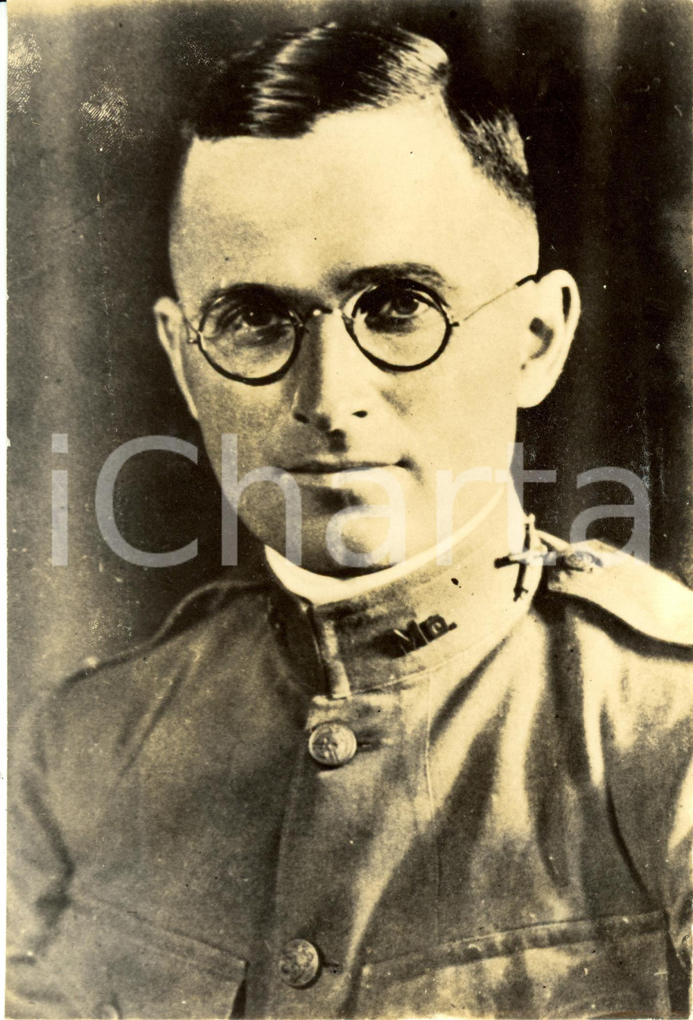 Fotografia d epoca originale 1945 ca USA Harry TRUMAN ritratto in divisa militare Foto RISTAMPA 1945 ca 1