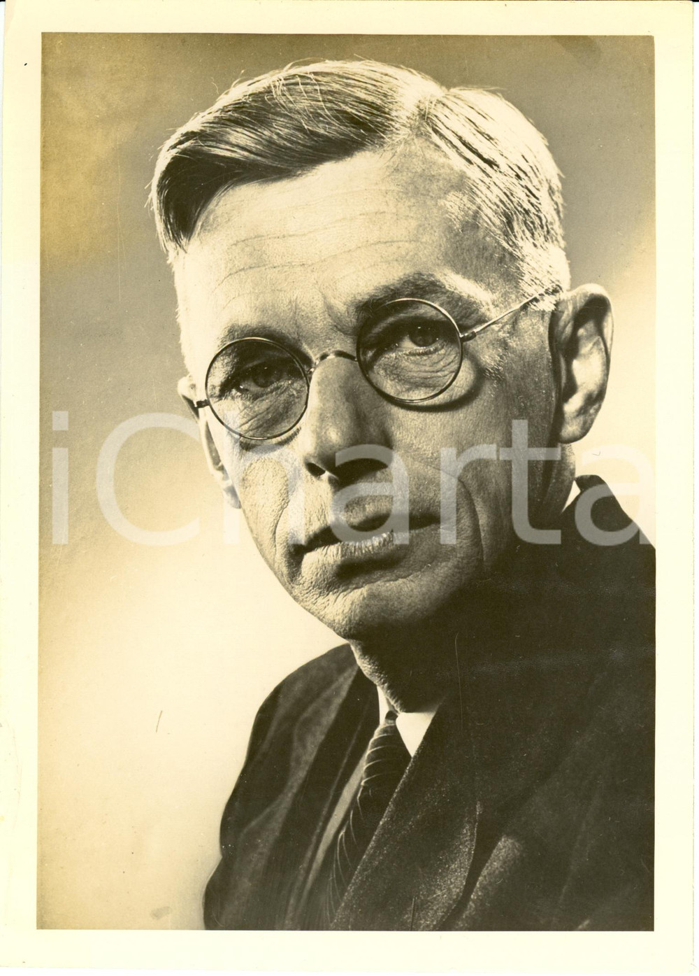 Fotografia d epoca originale 1950 ca USA James Bryant CONANT President HARVARD UNIVERSITY Photograph 1