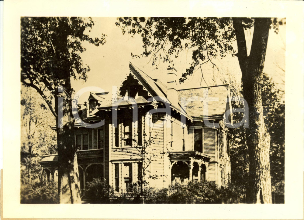 Fotografia d epoca originale 1945 INDEPENDENCE USA La casa natale del Presidente Harry TRUMAN Fotografia 1