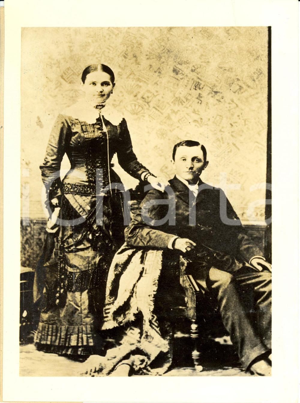 Fotografia d epoca originale 1945 USA John ANDERSON and Martha TRUMAN Harry TRUMAN s parents REPRINT 1