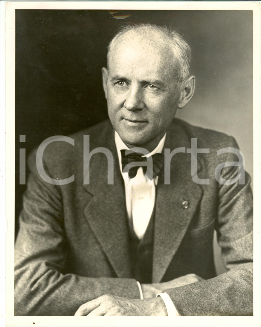 Fotografia d epoca originale 1945 ca USA Clarence Kirschmann STREITS founder Federal Union Incorporated Photo 1