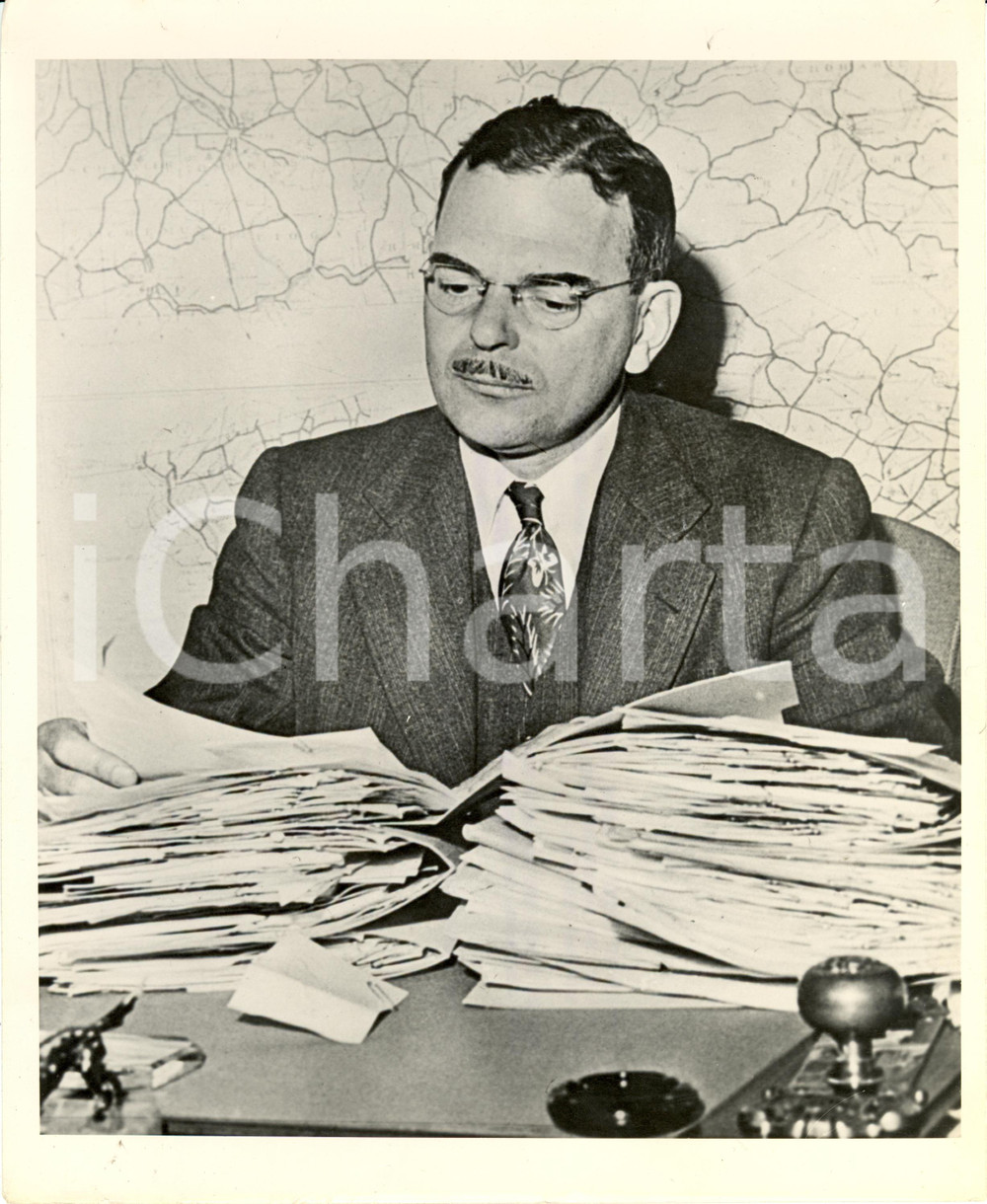 Fotografia d epoca originale 1948 USA Thomas Richard DEWEY Republican candidate for President Photograph 1