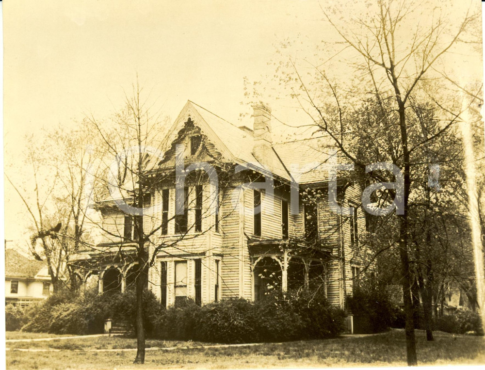 Fotografia d epoca originale 1950 ca INDEPENDENCE USA Family home where President TRUMAN spends holydays 1