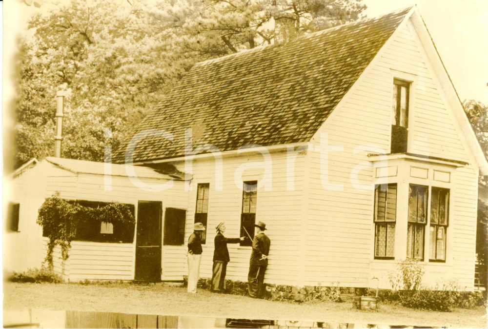 Fotografia d epoca originale 1945 LAMAR USA La casa natale del Presidente Harry TRUMAN in MISSOURI Foto 1