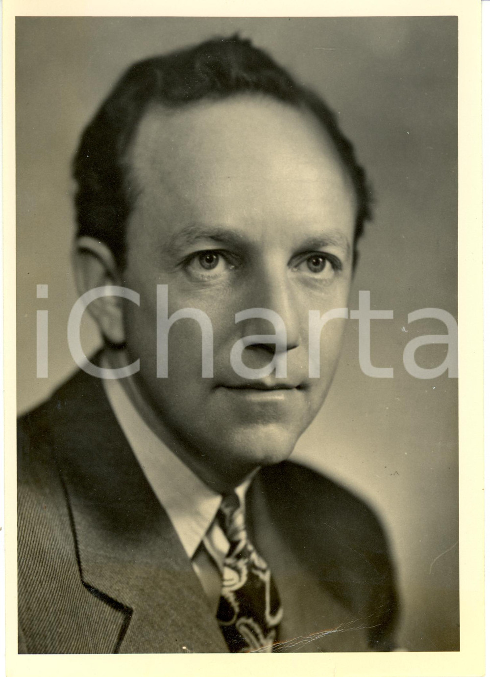 Fotografia d epoca originale 1947 USA Charles LUCKMAN Chairman of Citizens Food Committee Photograph 1
