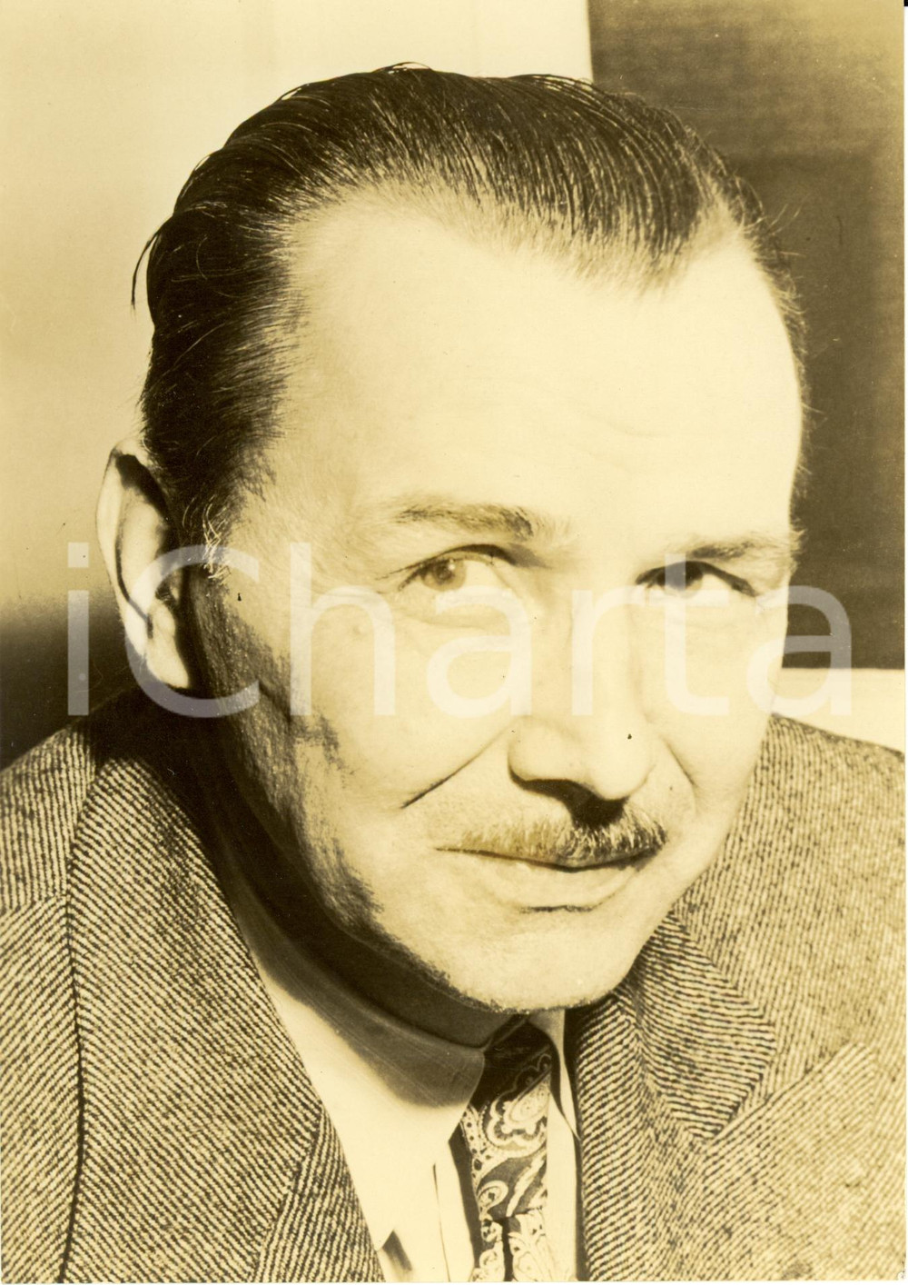 Fotografia d epoca originale 1944 USA Edwin HENSON chief Agricultural Rehabilitation UNRRA Photograph 1