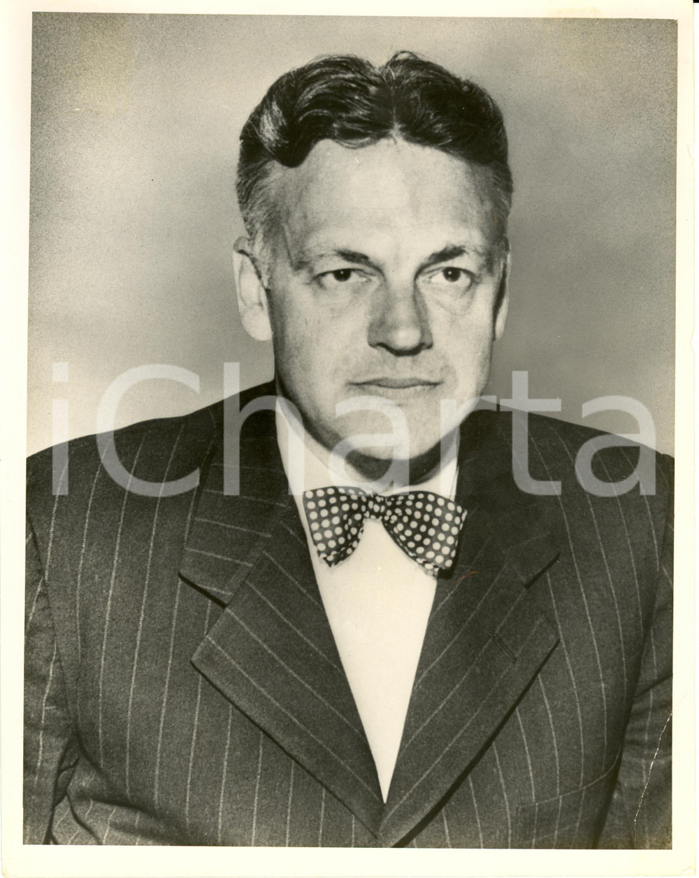 Fotografia d epoca originale 1950 ca USA Robert Maynard HUTCHINS Chancellor of University of CHICAGO Photo 1