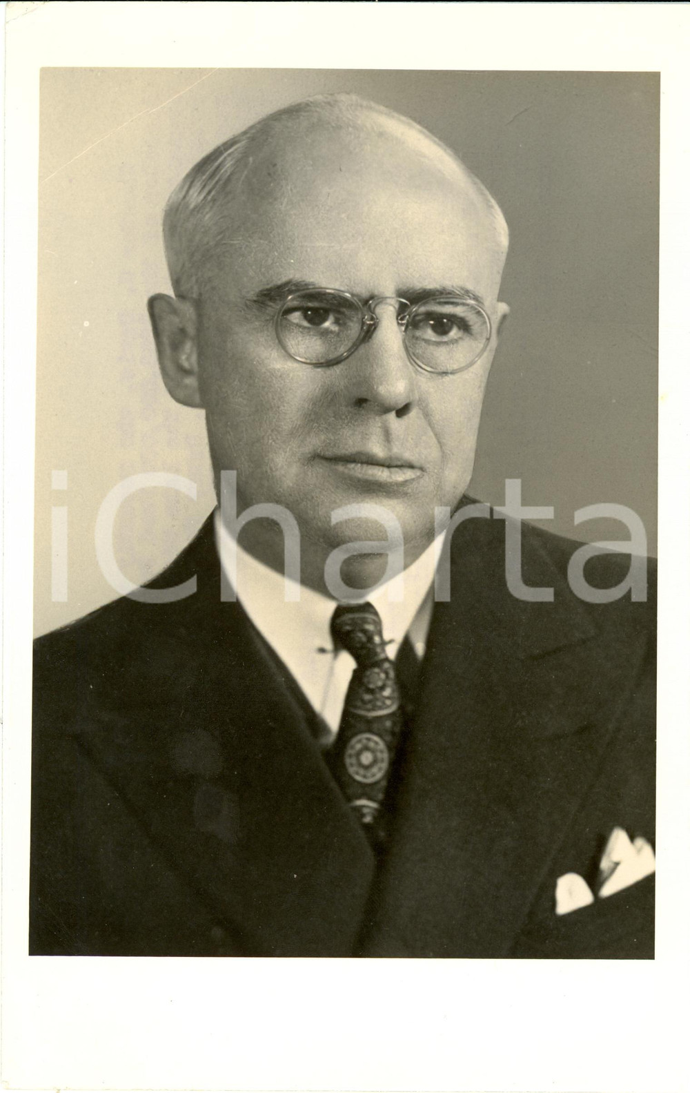 Fotografia d epoca originale 1951 USA Chester Charles DAVIS new director of FORD FOUNDATION Photograph 1