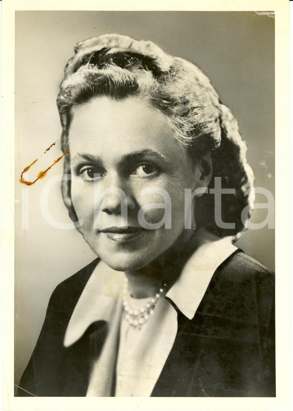 Fotografia d epoca originale 1950 ca USA? Eugenie ANDERSON Ambasciatrice americana in DANIMARCA Fotografia 1