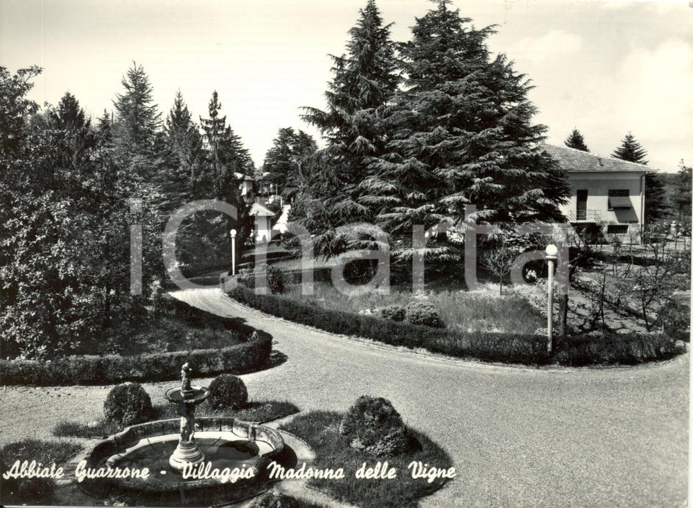Cartolina originale da collezione 1956 ABBIATE GUAZZONE VA Veduta Villaggio Madonna delle Vigne Cartolina FG VG 1