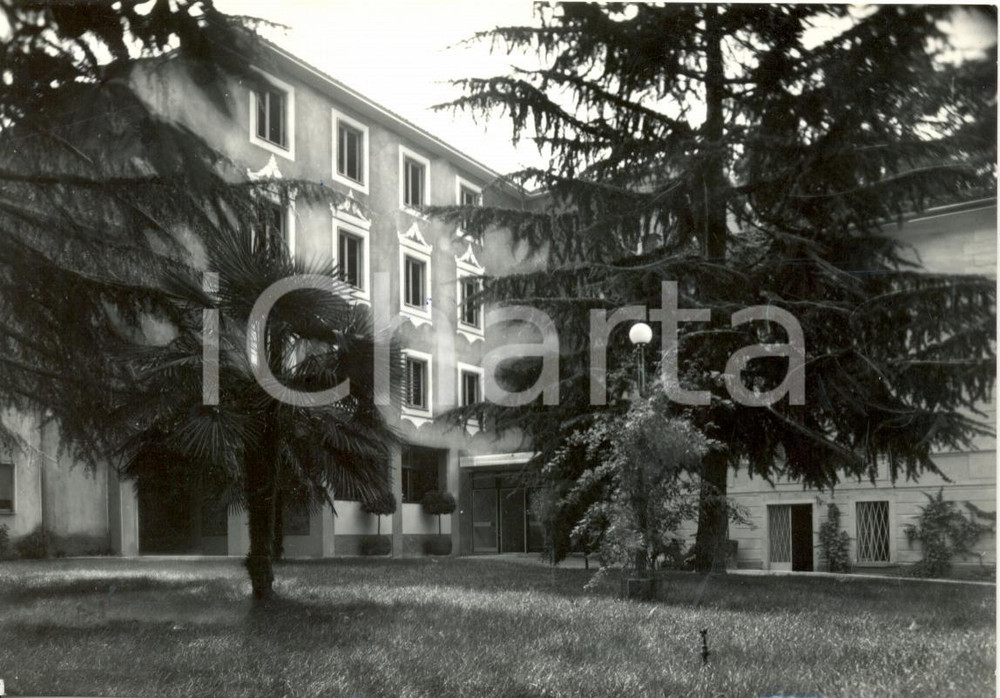 Cartolina originale da collezione 1961 TRESCORE BALNEARIO BG Veduta GIARDINI FONTE S. PANCRAZIO Cartolina FG VG 1