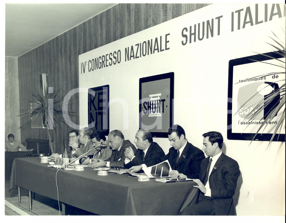 Fotografia d epoca originale 1969 BRUGHERIO MB IV Congresso SHUNT ITALIANA spa  Relazioni oratori Foto 1