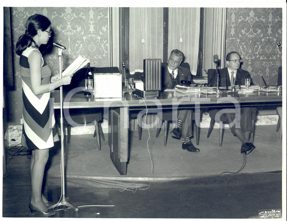 Fotografia d epoca originale 1969 ROMA Convegno ISLE  Relazioni degli oratori Fotografia 1