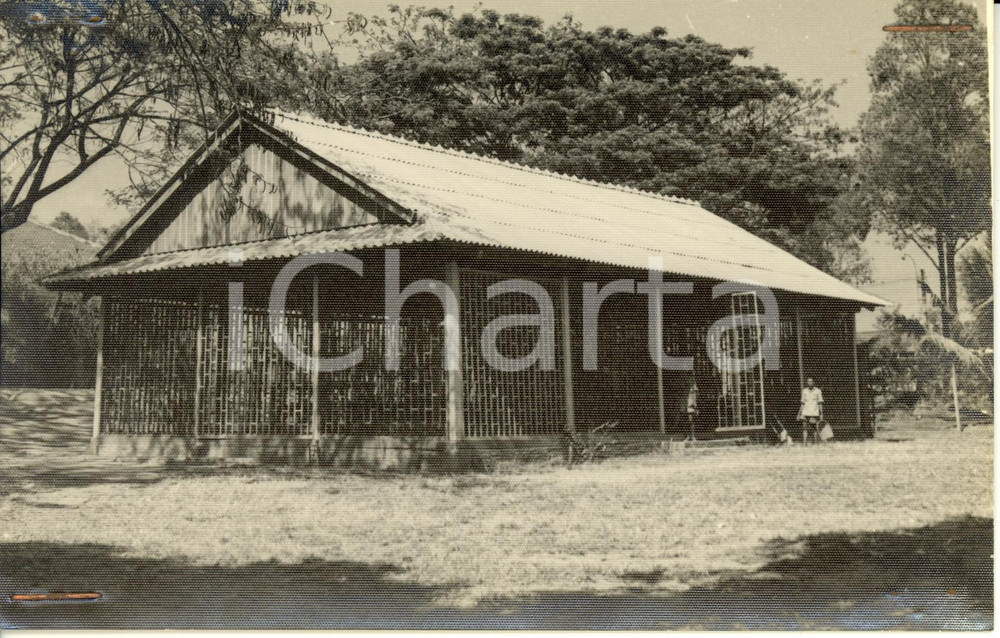 Fotografia d epoca originale 1955 ca CAMBOGIA Scuola CHAU PONHEA HOK uno dei laboratori Fotografia 1