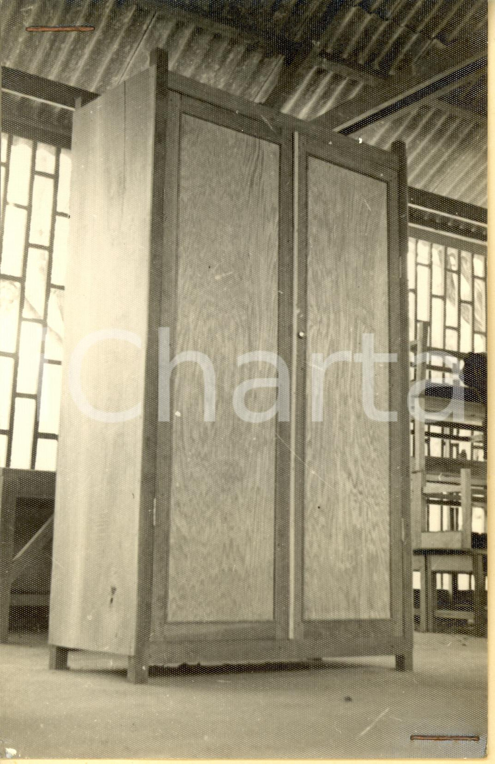 Fotografia d epoca originale 1959 CAMBOGIA Scuola CHAU PONHEA HOK Armadio fabbricato da alunni scuola Foto 1