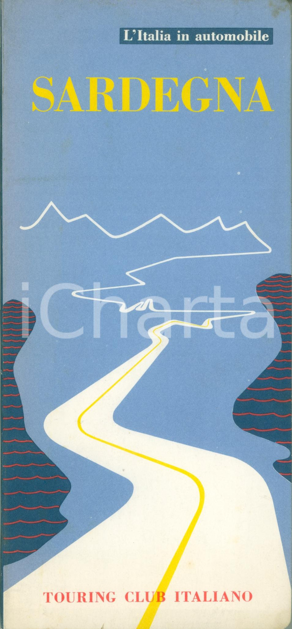 Materiale pubblicitario d’epoca 1964 TOURING CLUB ITALIANO Italia in automobile SARDEGNA Illustrato 1