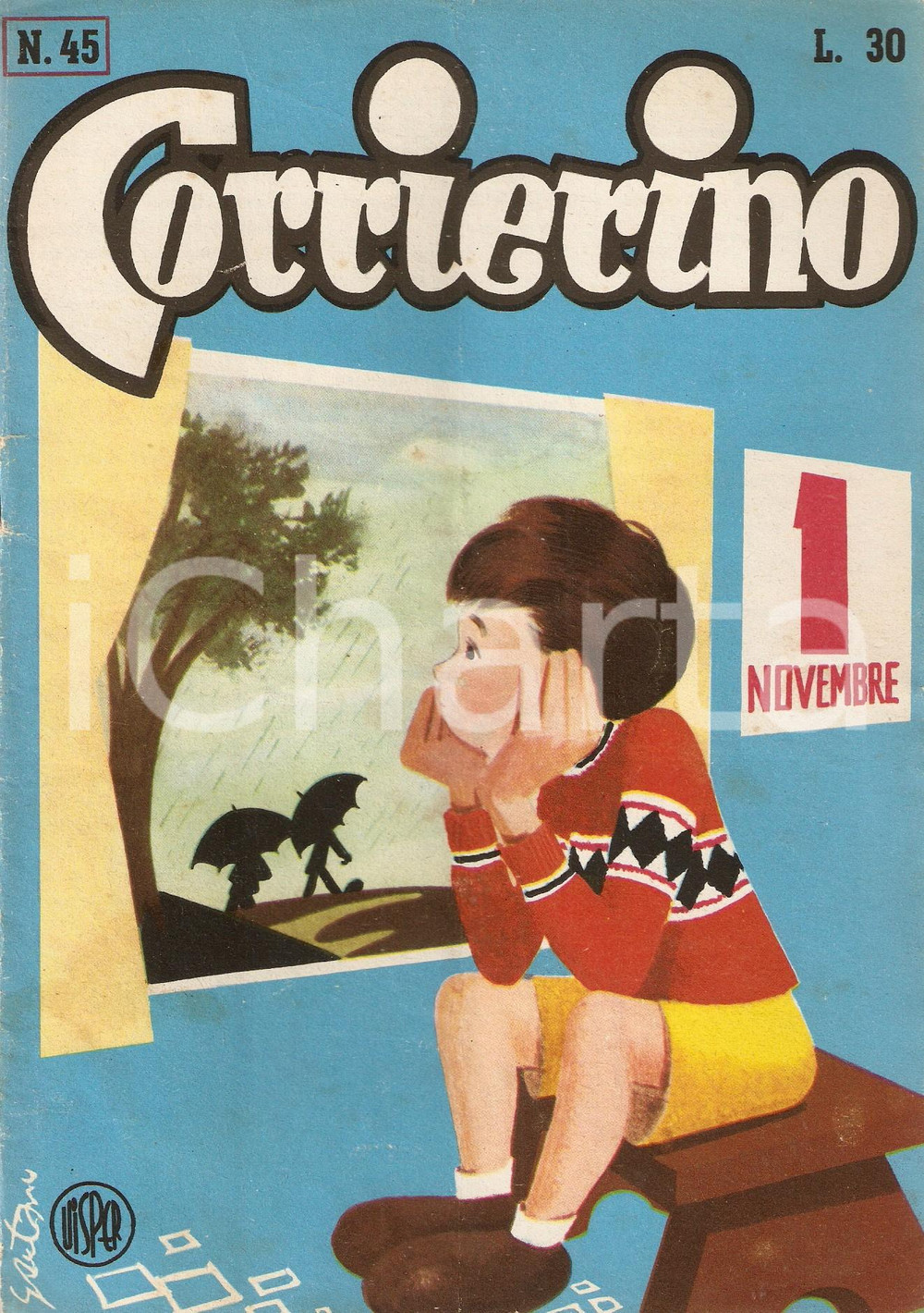 Giornale, rivista storica 1954 CORRIERINO Numero 45 Rivista Edizione GARZANTI 1