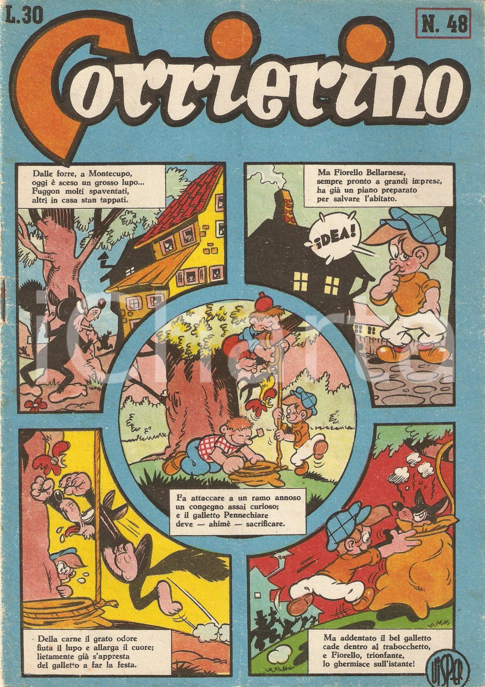 Giornale, rivista storica 1954 CORRIERINO Numero 48 Poesia di Livio RUBER Rivista Edizione GARZANTI 1