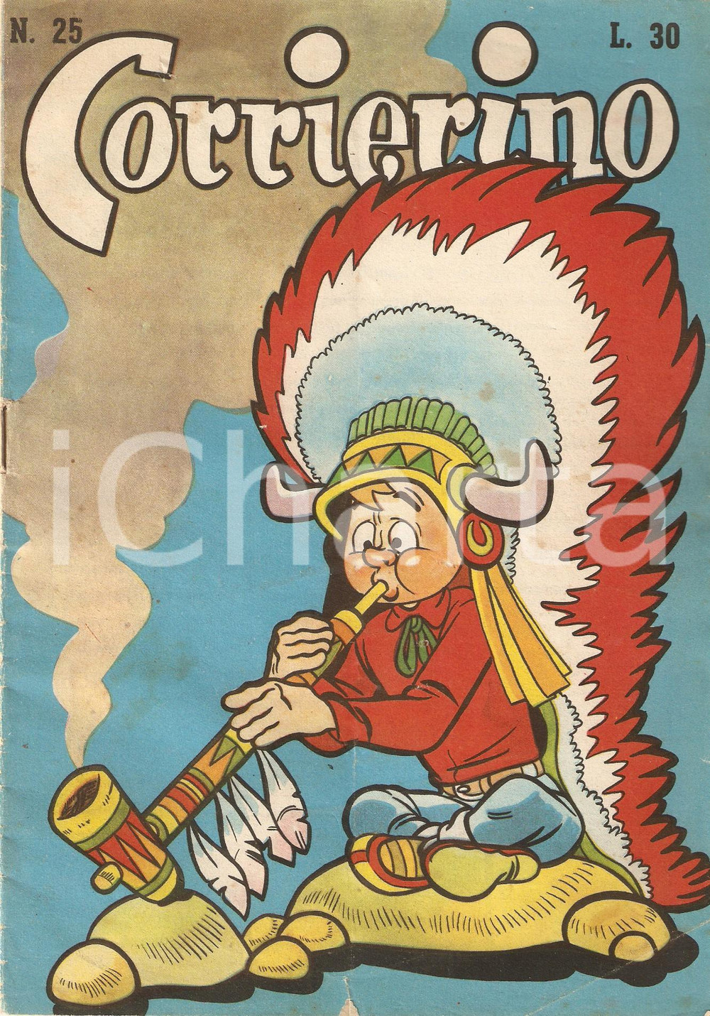 Giornale, rivista storica 1954 CORRIERINO Numero 25 Racconto di Livio RUBER Rivista Edizione GARZANTI 1