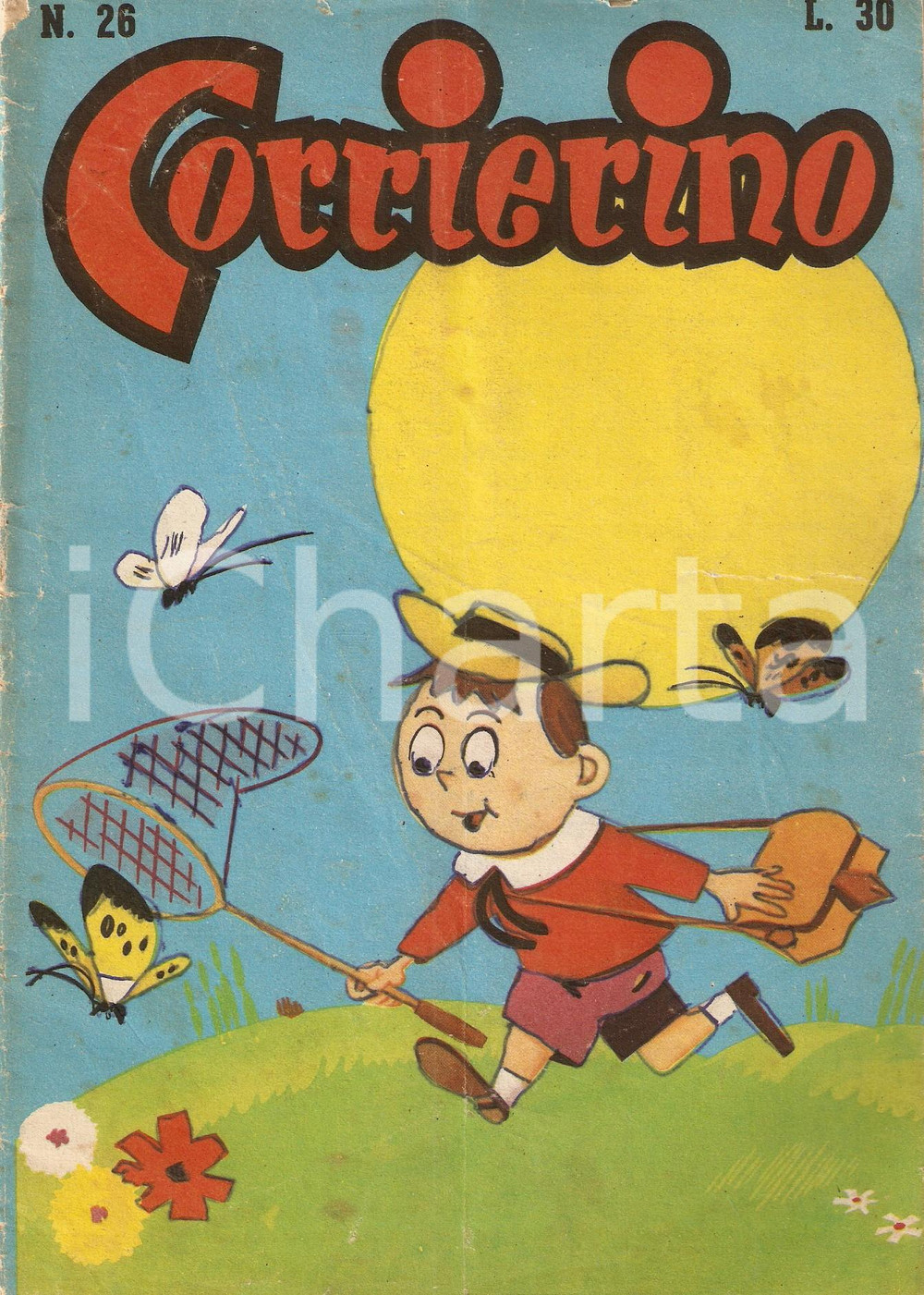 Giornale, rivista storica 1954 CORRIERINO Numero 26 Rivista DANNEGGIATA Edizione GARZANTI 1