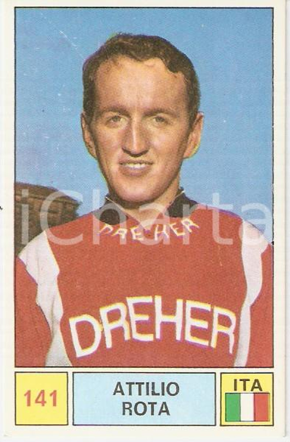 Oggetto da collezione cartaceo PANINI  SPRINT 1971 Figurina Attilio ROTA n. 141 Ciclismo 1