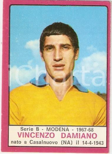 Oggetto da collezione cartaceo PANINI  CALCIATORI 1967  1968 Figurina Vincenzo DAMIANO Serie B MODENA 1