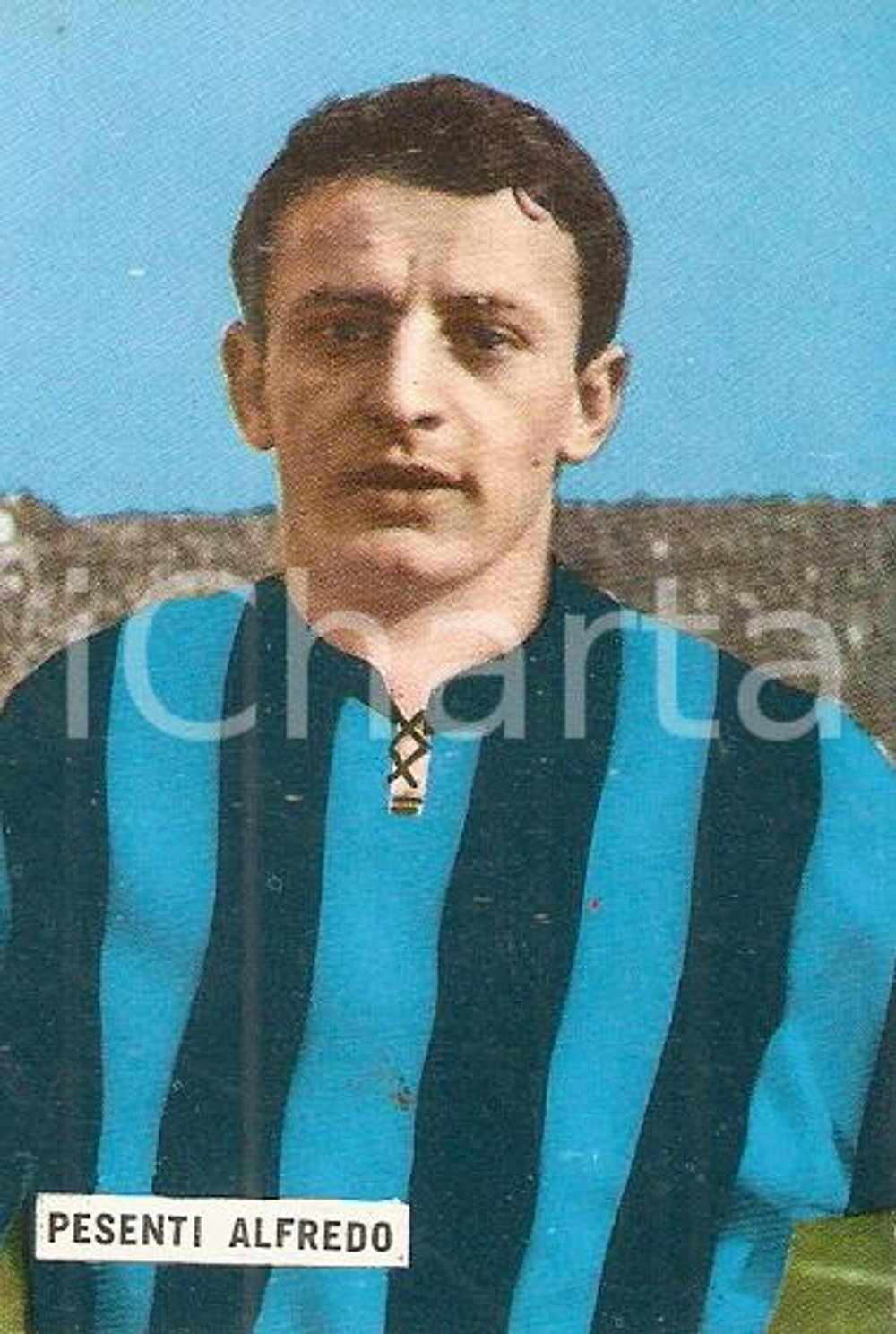 Oggetto da collezione cartaceo EDIZIONI FOTO CALCIO  CALCIATORI 1965  1966 Figurina Alfredo PESENTI n. 6 1